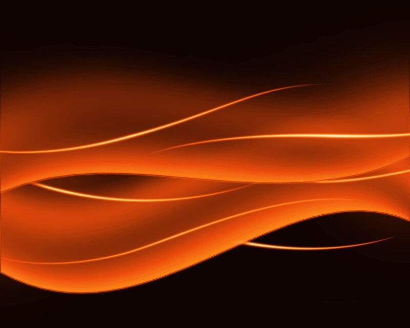 Glowing Orange Waves — Dynamic