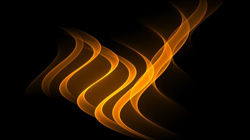 Glowing Orange Waves