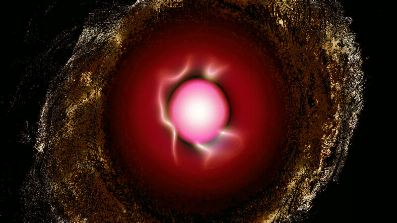 Glowing Orb in Crater