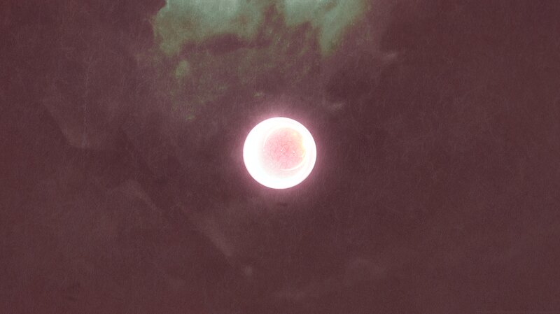 Glowing Orb in Dark Space — Purple