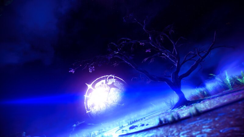 Glowing Orb under Tree