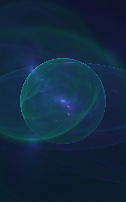 Glowing Orb with Energy Waves