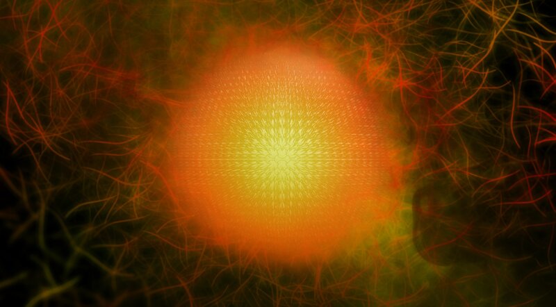 Glowing Orb with Filaments