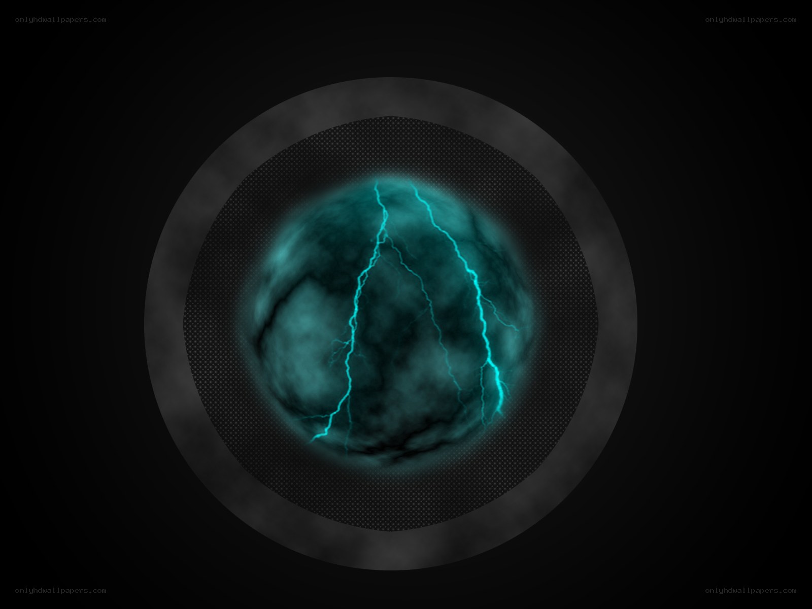 glowing orb with lightning