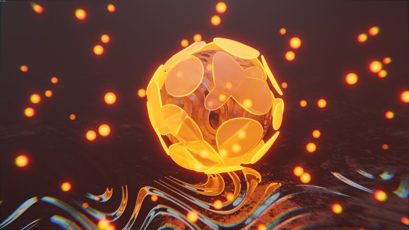 Glowing Orb with Petals
