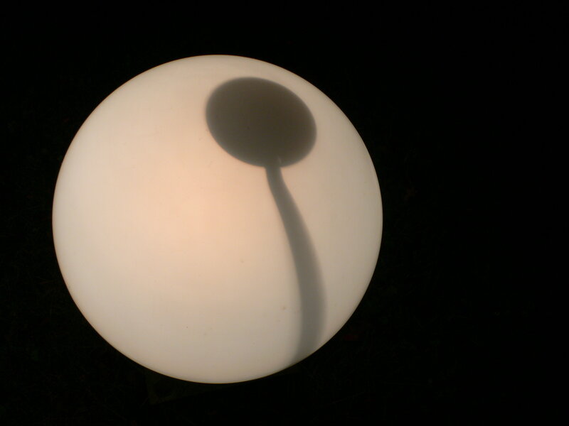 glowing orb with shadow