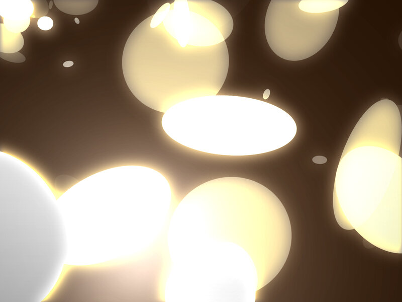 glowing orbs on dark background