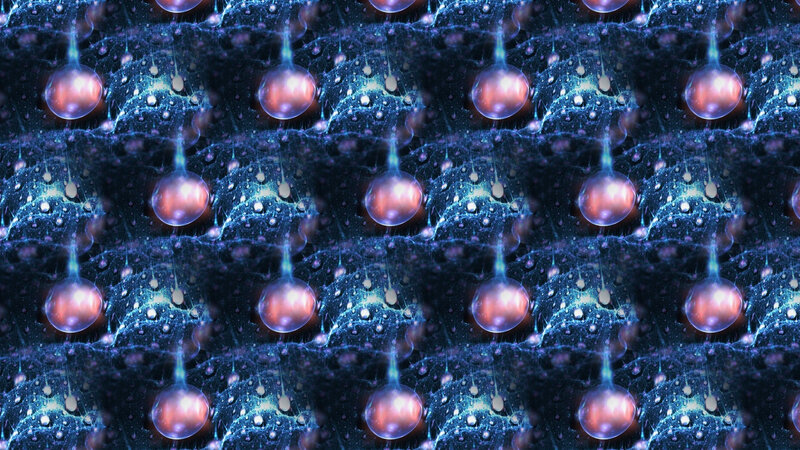 Glowing Orbs on Web