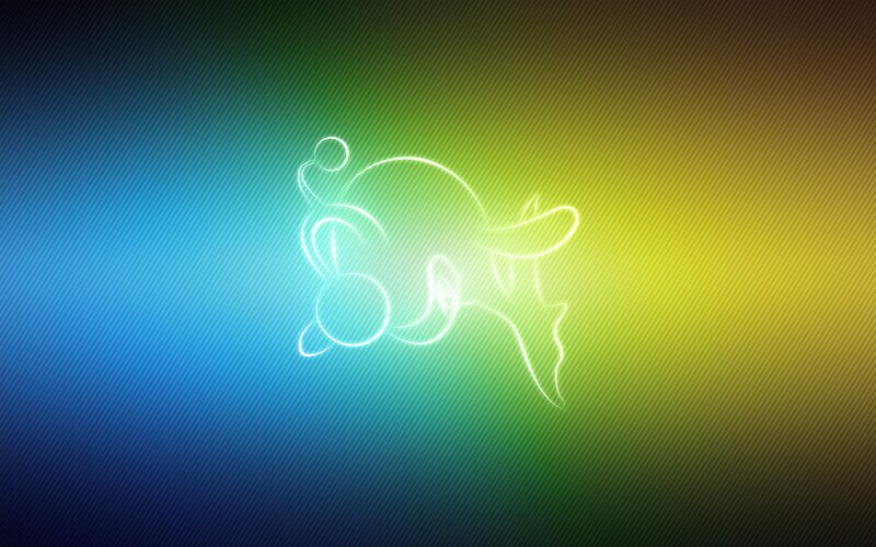 glowing outline of a character