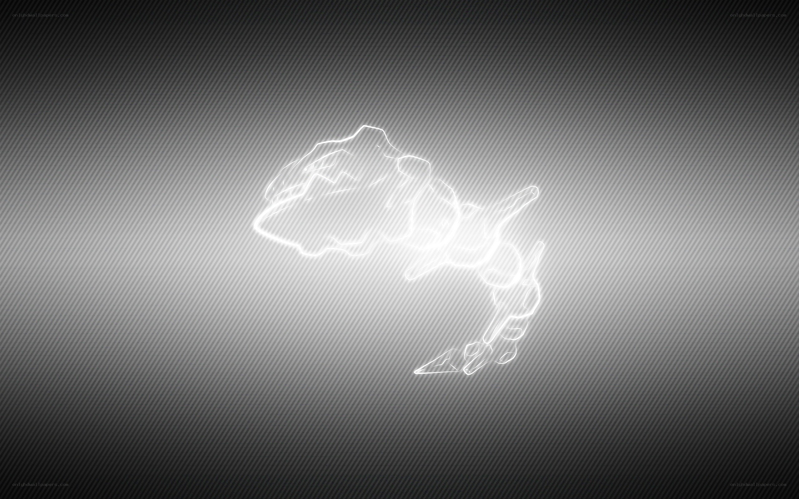 glowing outline of a creature