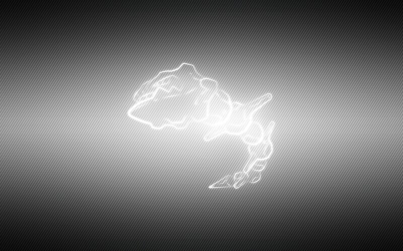 glowing outline of a creature