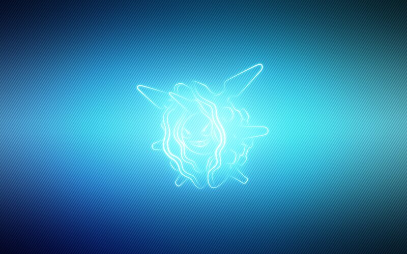 glowing outline of a pokemon