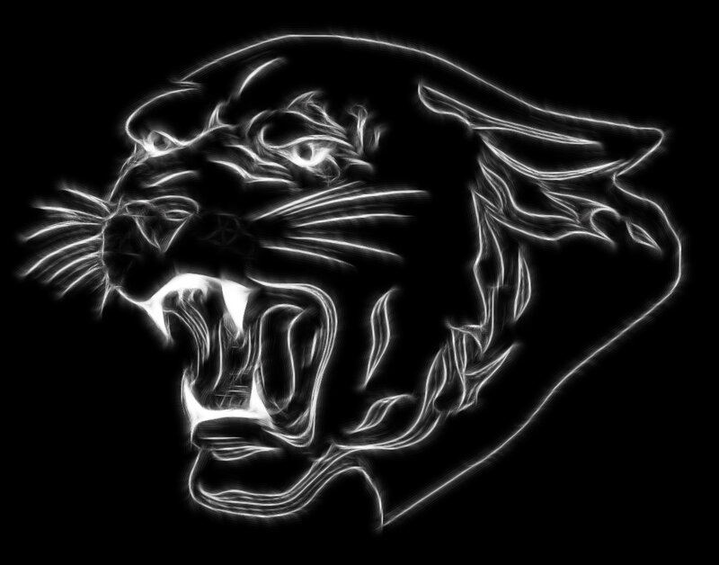 glowing panther head