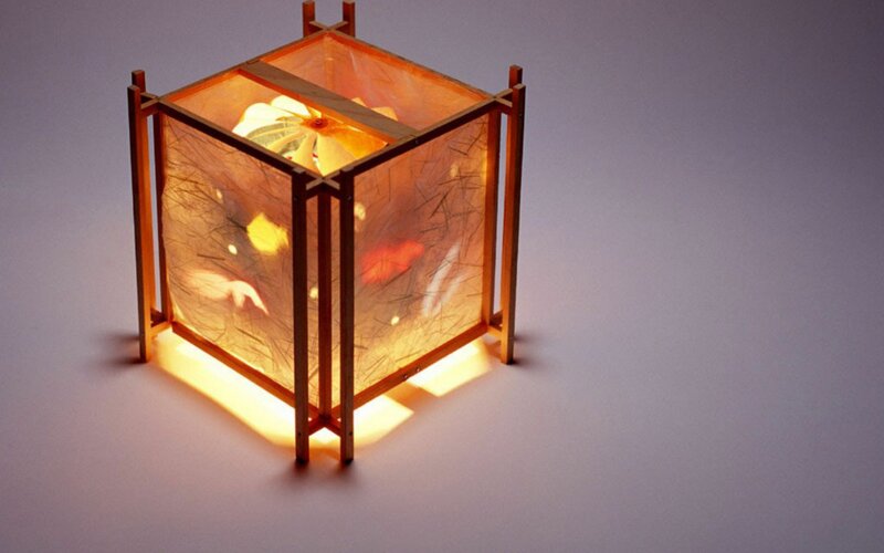 glowing paper lantern
