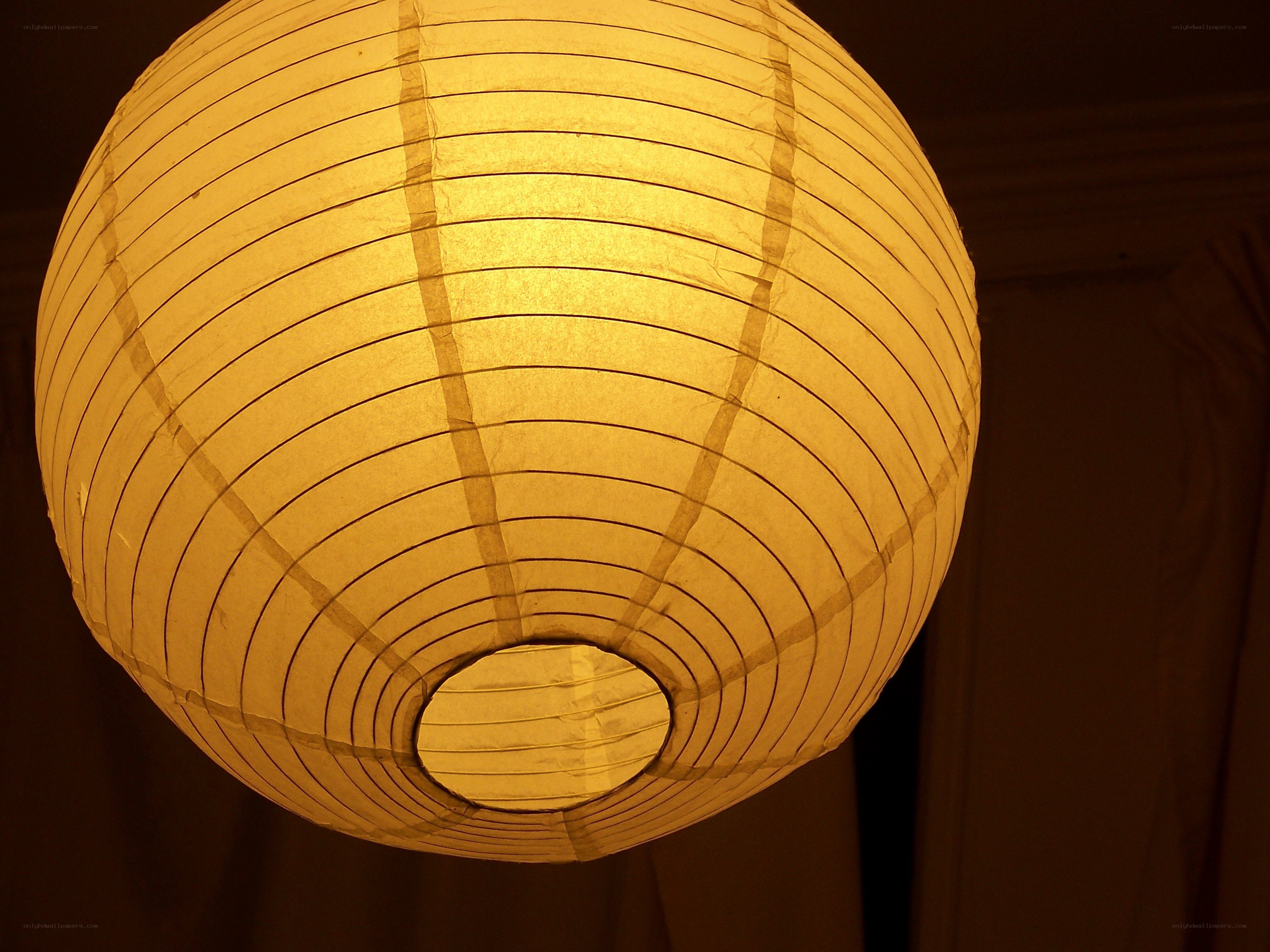 glowing paper lantern