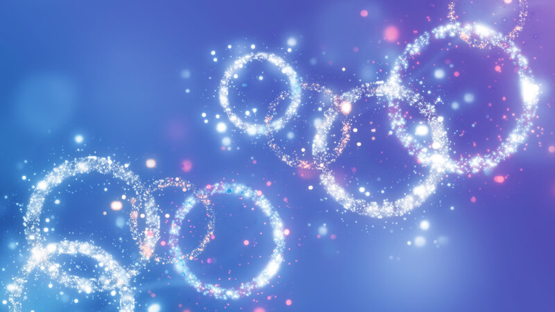 Glowing Particle Rings