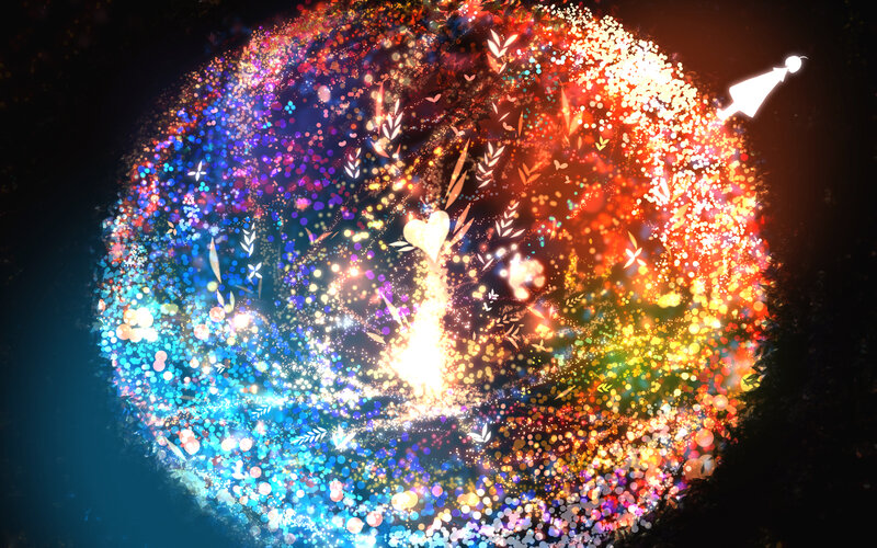 Glowing Particle Sphere
