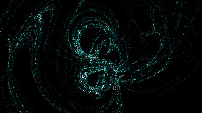 glowing particle swirls