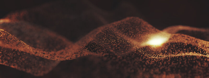 Glowing Particle Waves