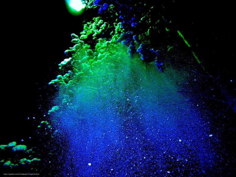 glowing particles in dark