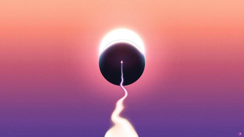 Glowing Path to Black Sphere