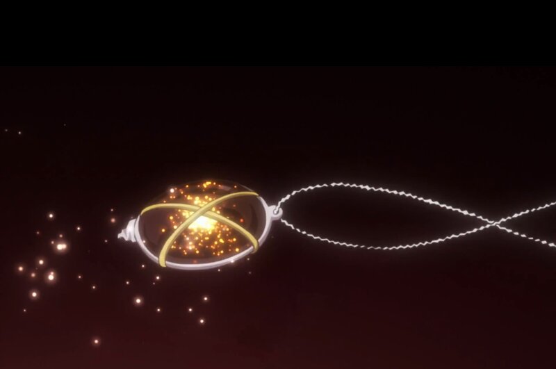 Glowing Pendant in Space