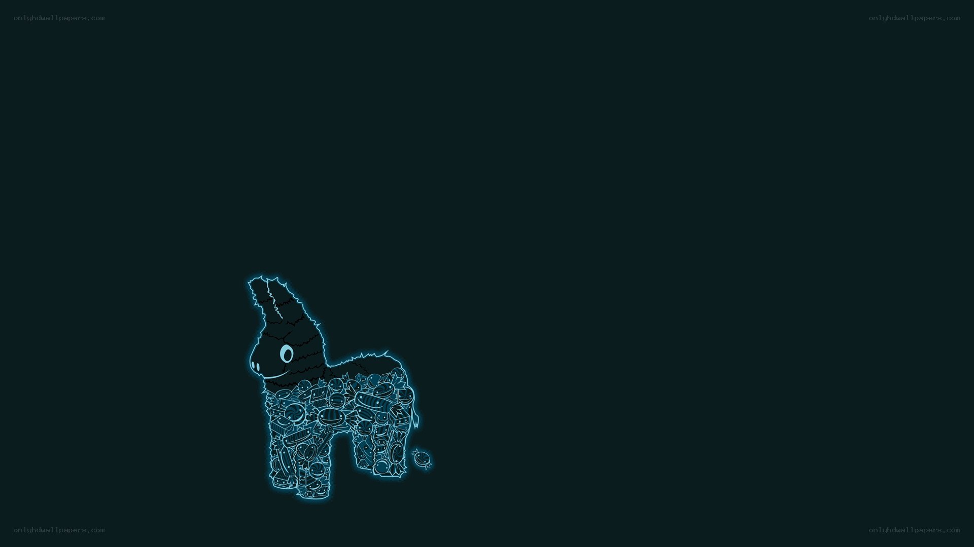 glowing piñata donkey