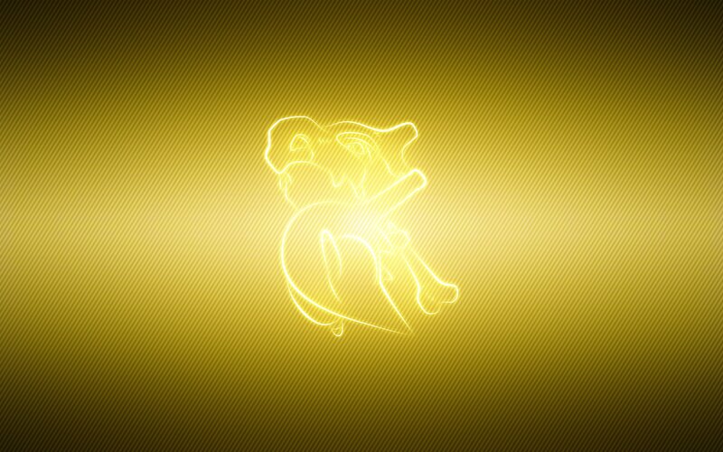 glowing pikachu outline