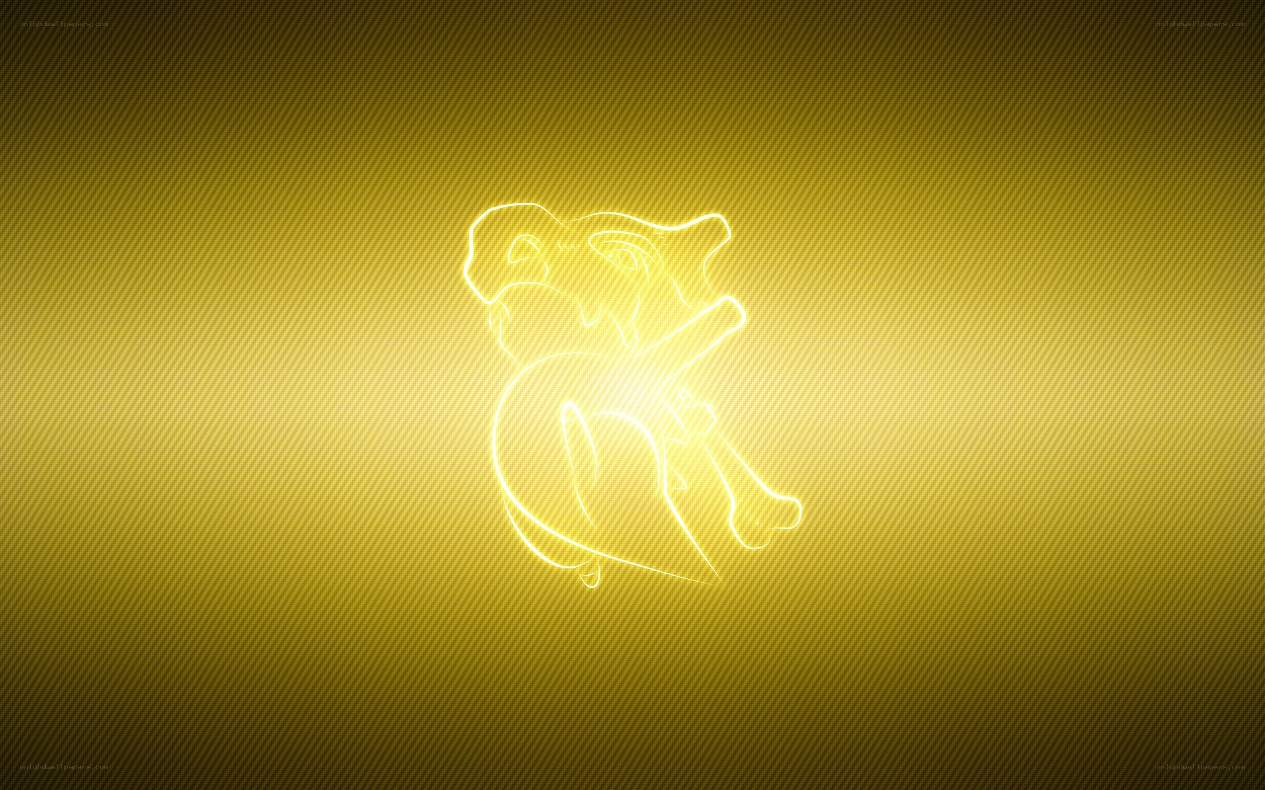 glowing pikachu outline