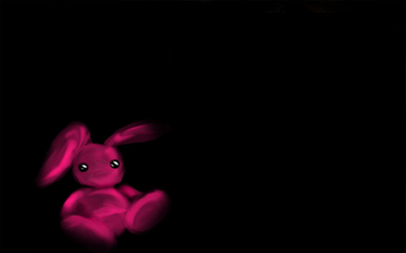 glowing pink bunny toy