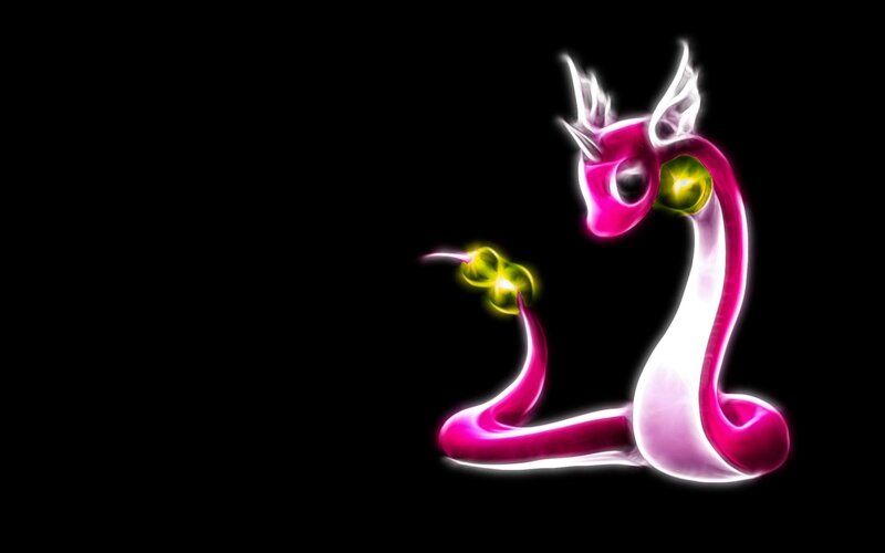glowing pink dragon