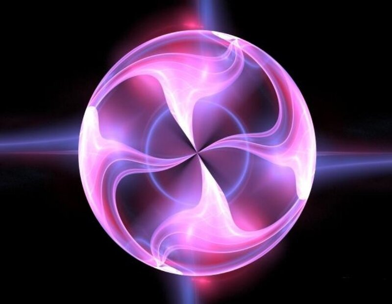glowing pink energy sphere