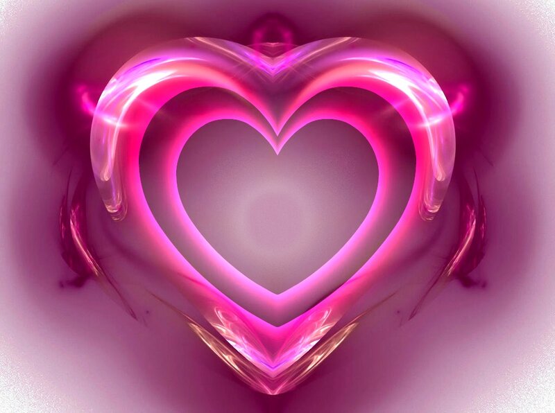 Glowing Pink Heart — Ethereal