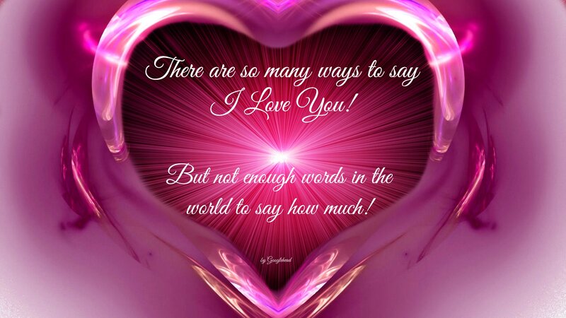 Glowing Pink Heart — Romantic, Digital Art, Heart Shape