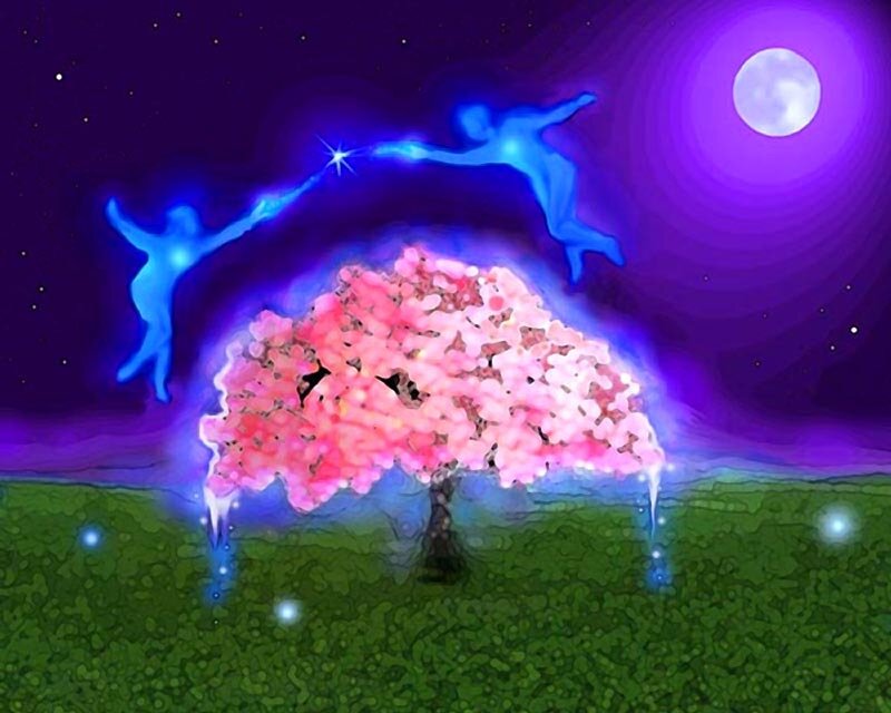 Glowing Pink Tree