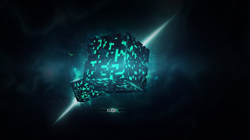 Glowing Pixel Cube