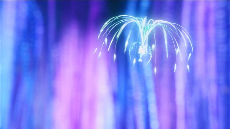 Glowing Plant in Forest — Blue