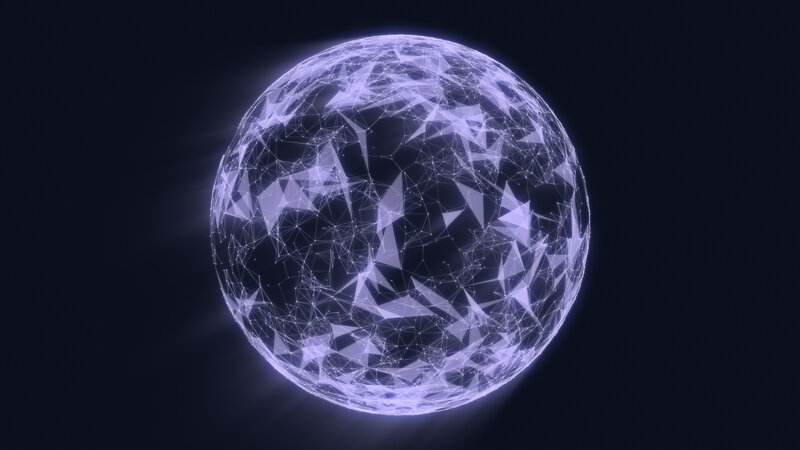 Glowing Polygonal Sphere
