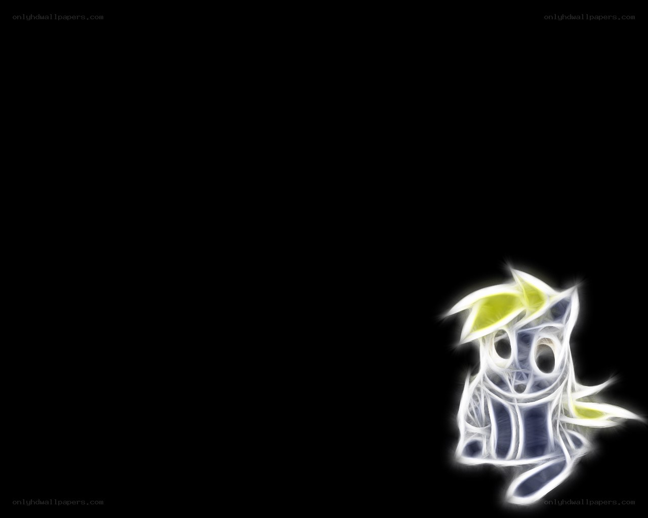 glowing pony character