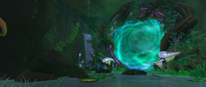 Glowing Portal in Cave