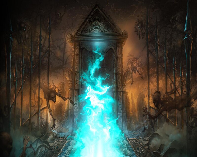 Glowing Portal in Dungeon