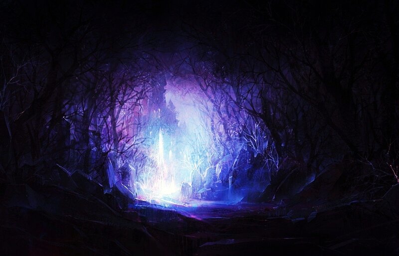 Glowing Portal in Forest