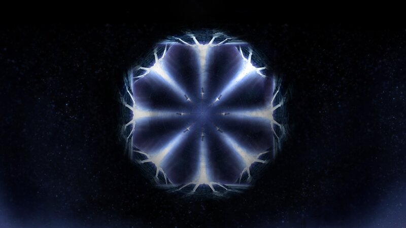 Glowing Portal in Space