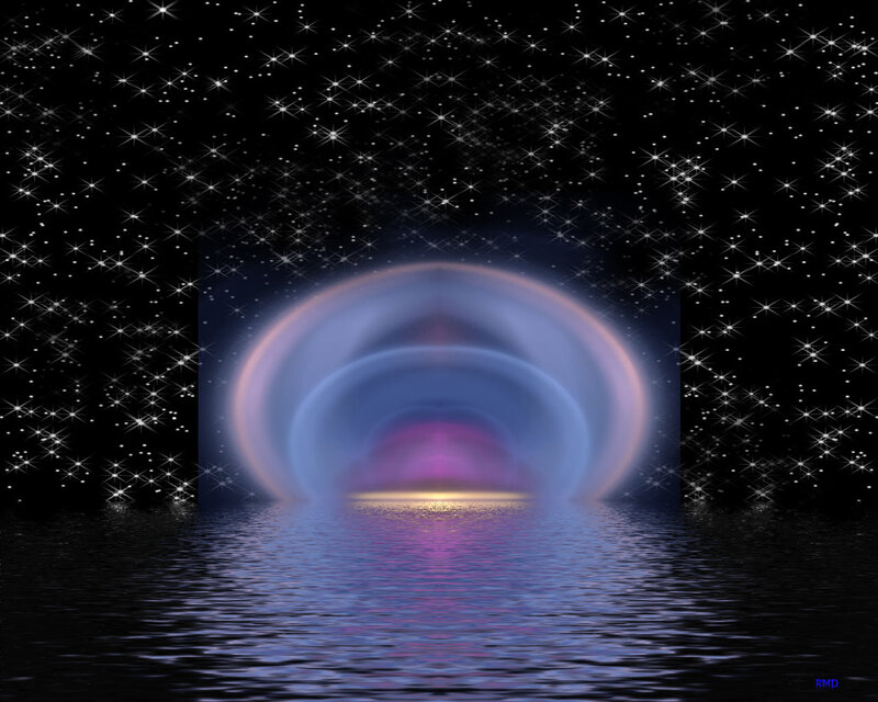 Glowing Portal in Water