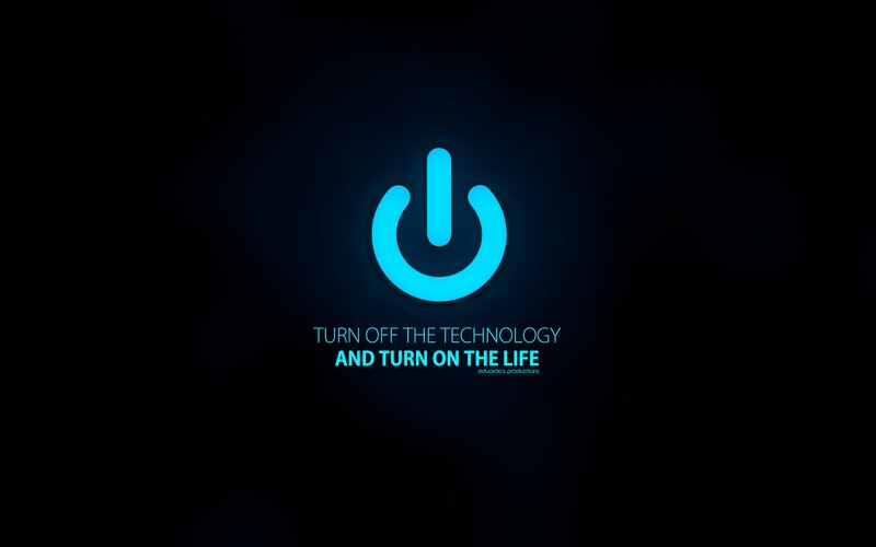 Glowing Power Symbol