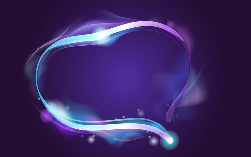 glowing purple and blue abstract design
