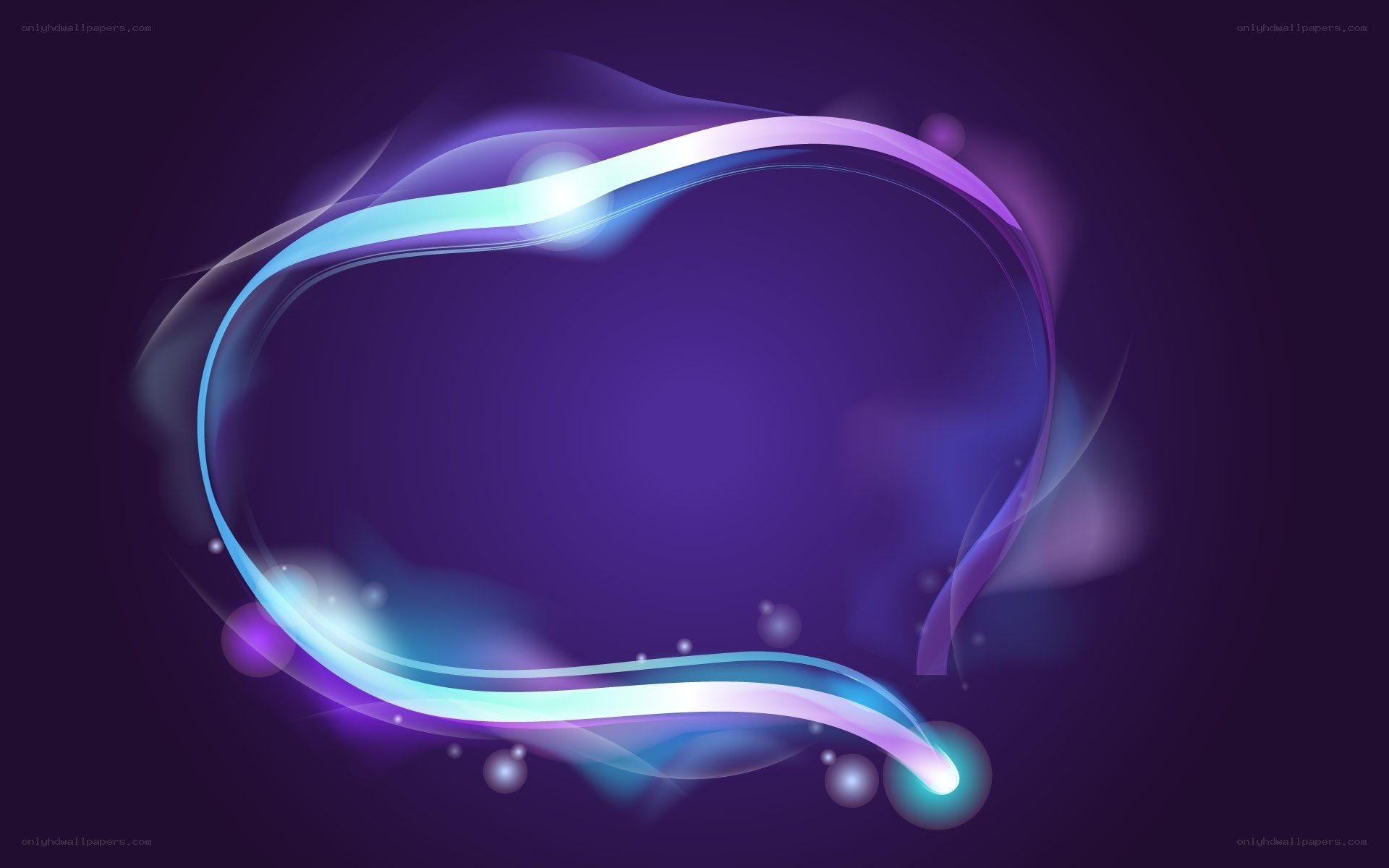 glowing purple and blue abstract design