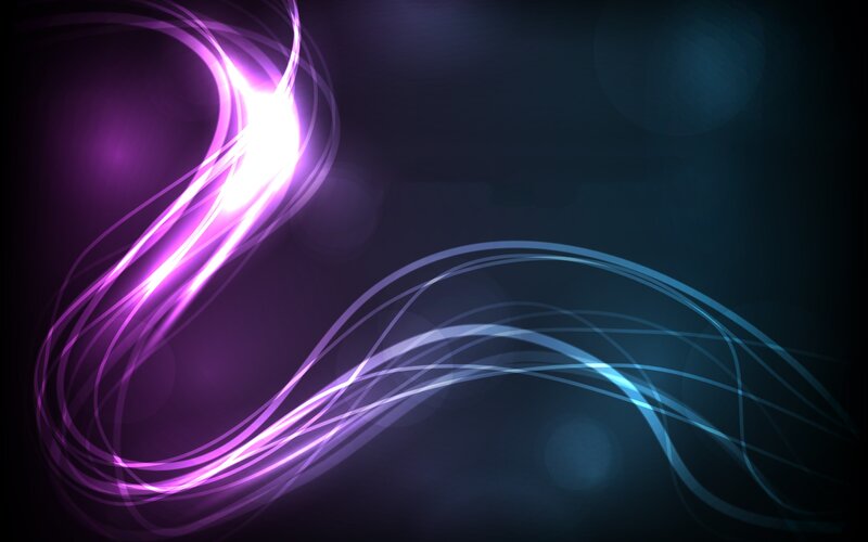 Glowing Purple and Blue Lines