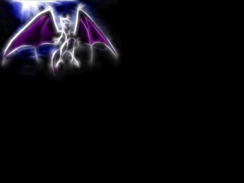glowing purple bat creature