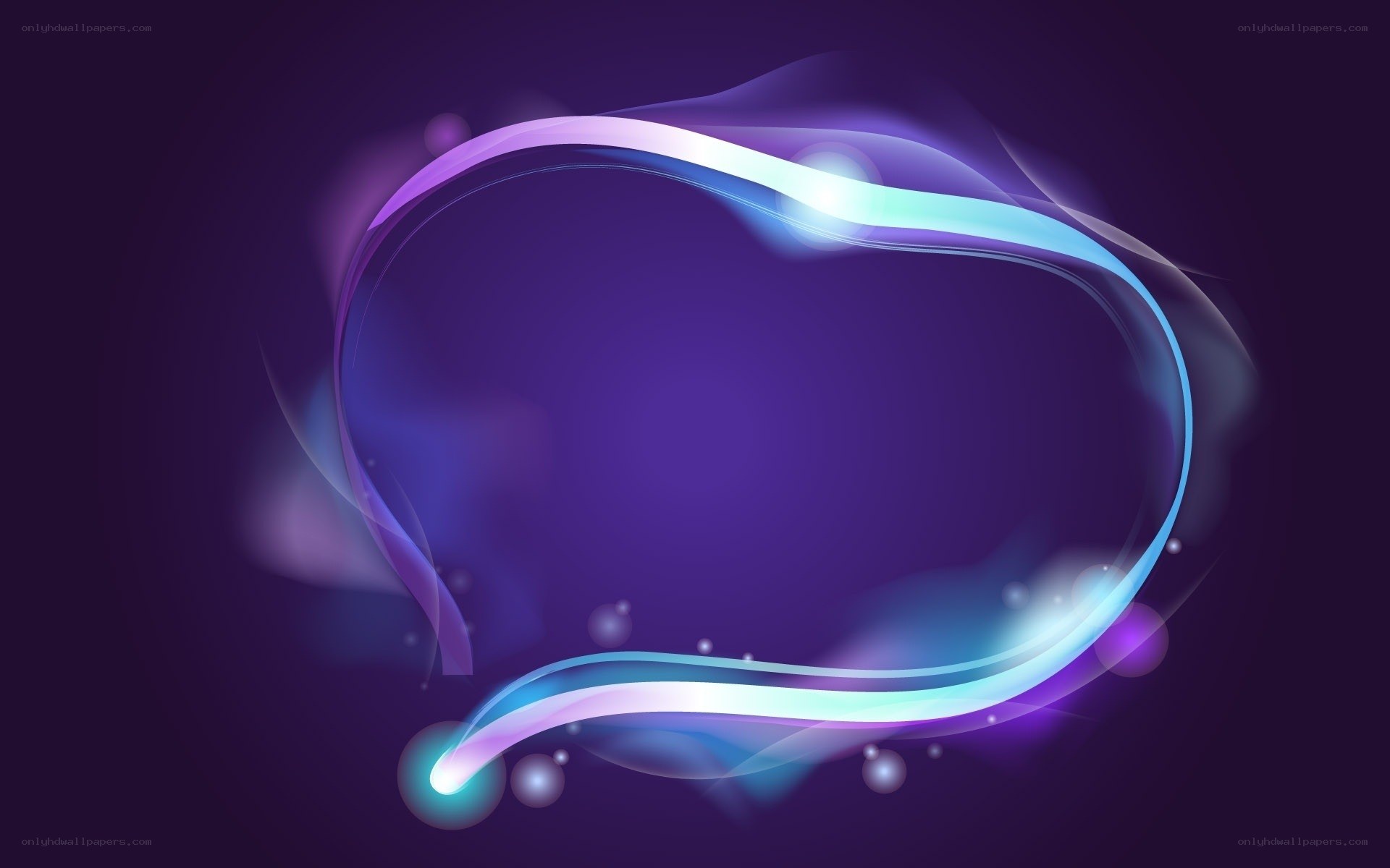 glowing purple blue abstract design